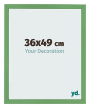 Marco de Fotos 36x49 cm Verde MDF Bologna Delantera Tamano | Yourdecoration.es