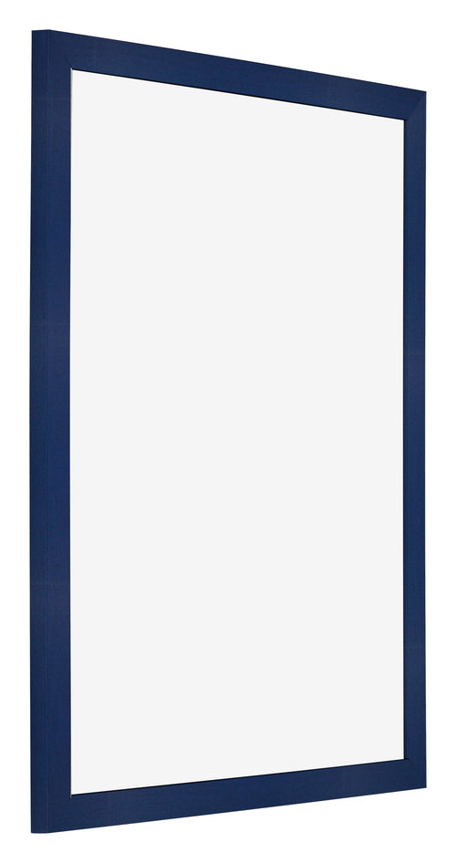 Marco de Fotos 36x49cm Azul Oscuro Barrido MDF Bologna Delantera Oblicuo | Yourdecoration.es