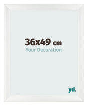 Marco de Fotos 36x49cm Blanco Vintage MDF Pisa Delantera Tamano | Yourdecoration.es
