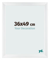 Marco de Fotos 36x49cm Blanco Vintage MDF Pisa Delantera Tamano | Yourdecoration.es