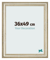 Marco de Fotos 36x49cm Brillo Metalico MDF Lazio Delantera Tamano | Yourdecoration.es