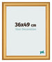 Marco de Fotos 36x49cm Dorado Matte MDF Lazio Delantera Tamano | Yourdecoration.es