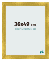 Marco de Fotos 36x49cm Dorado Vintage MDF Pisa Delantera Tamano | Yourdecoration.es
