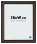Marco de Fotos 36x49cm Roble Oscuro MDF Lazio Delantera Tamano | Yourdecoration.es
