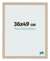 Marco de Fotos 36x49cm Roble Sonoma MDF Bologna Delantera Tamano | Yourdecoration.es