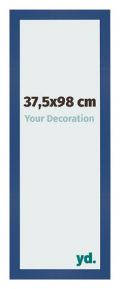 Marco de Fotos 37 5x98 cm Azul Oscuro MDF Bologna Delantera Tamano | Yourdecoration.es