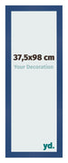 Marco de Fotos 37 5x98 cm Azul Oscuro MDF Bologna Delantera Tamano | Yourdecoration.es