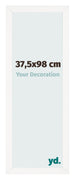 Marco de Fotos 37 5x98 cm Blanco Brillante MDF Bologna Delantera Tamano | Yourdecoration.es