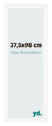 Marco de Fotos 37 5x98 cm Blanco Mate MDF Bologna Delantera Tamano | Yourdecoration.es