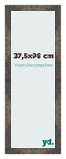 Marco de Fotos 37 5x98 cm Metal Oxidado MDF Bologna Delantera Tamano | Yourdecoration.es