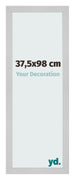 Marco de Fotos 37 5x98cm Acero Inoxidable MDF Bologna Delantera Tamano | Yourdecoration.es