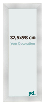 Marco de Fotos 37 5x98cm Aluminio Cepillado MDF Pisa Delantera Tamano | Yourdecoration.es