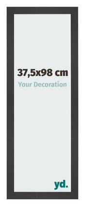 Marco de Fotos 37 5x98cm Antracita MDF Bologna Delantera Tamano | Yourdecoration.es
