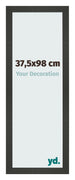 Marco de Fotos 37 5x98cm Antracita MDF Bologna Delantera Tamano | Yourdecoration.es