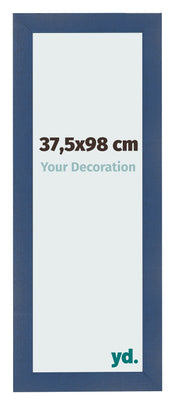 Marco de Fotos 37 5x98cm Azul Oscuro Barrido MDF Pisa Delantera Tamano | Yourdecoration.es