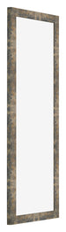 Marco de Fotos 37 5x98cm Azul Y Dorado Fusionado MDF Bologna Delantera Oblicuo | Yourdecoration.es