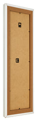 Marco de Fotos 37 5x98cm Blanco Barrido MDF Lazio Trasera Oblicuo | Yourdecoration.es