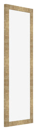 Marco de Fotos 37 5x98cm Dorado Antiguo MDF Bologna Delantera Oblicuo | Yourdecoration.es
