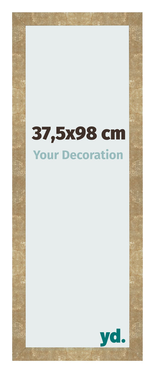 Marco de Fotos 37 5x98cm Dorado Antiguo MDF Bologna Delantera Tamano | Yourdecoration.es