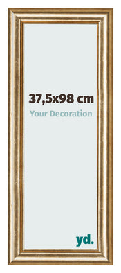 Marco de Fotos 37 5x98cm Dorado Antiguo MDF Lazio Delantera Tamano | Yourdecoration.es