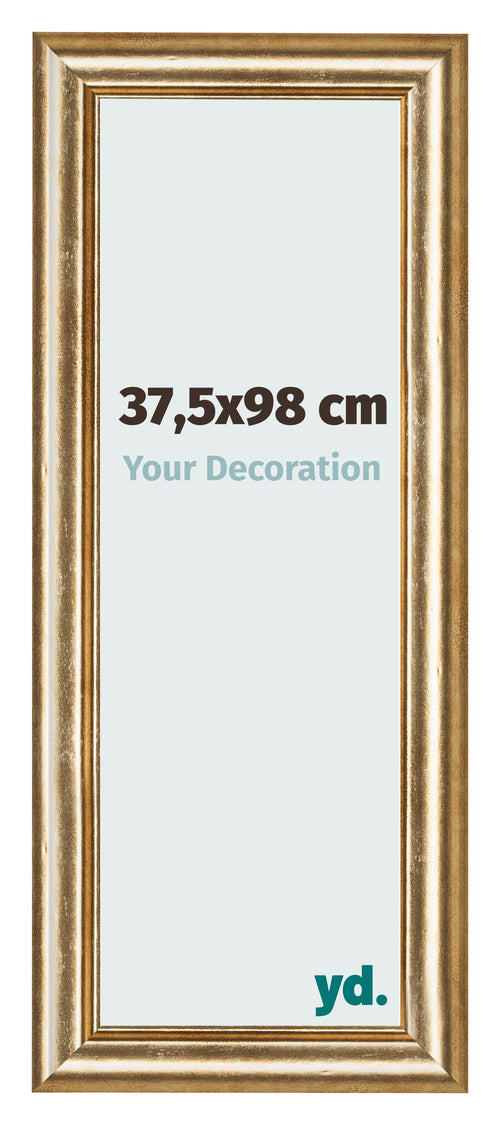 Marco de Fotos 37 5x98cm Dorado Antiguo MDF Lazio Delantera Tamano | Yourdecoration.es
