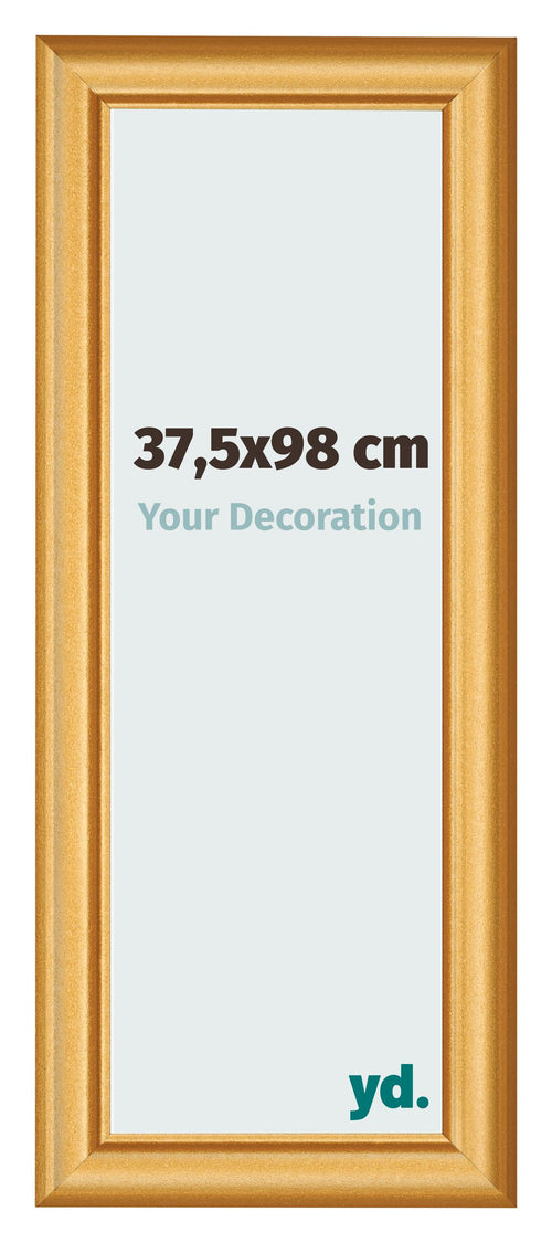 Marco de Fotos 37 5x98cm Dorado Matte MDF Lazio Delantera Tamano | Yourdecoration.es