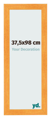 Marco de Fotos 37 5x98cm Naranja MDF Pisa Delantera Tamano | Yourdecoration.es