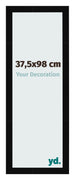Marco de Fotos 37 5x98cm Negro Brillante MDF Bologna Delantera Tamano | Yourdecoration.es
