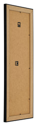 Marco de Fotos 37 5x98cm Negro Plateado Pulido MDF Pisa Trasera Oblicuo | Yourdecoration.es