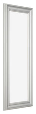 Marco de Fotos 37 5x98cm Plateado Mate MDF Lazio Delantera Oblicuo | Yourdecoration.es