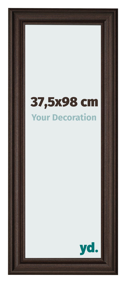 Marco de Fotos 37 5x98cm Roble Oscuro MDF Lazio Delantera Tamano | Yourdecoration.es