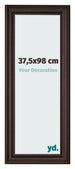 Marco de Fotos 37 5x98cm Roble Oscuro MDF Lazio Delantera Tamano | Yourdecoration.es