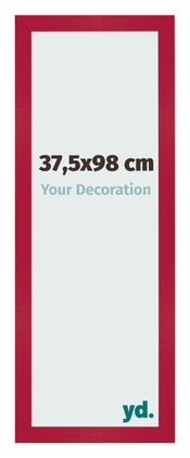 Marco de Fotos 37 5x98cm Rojo MDF Bologna Delantera Tamano | Yourdecoration.es