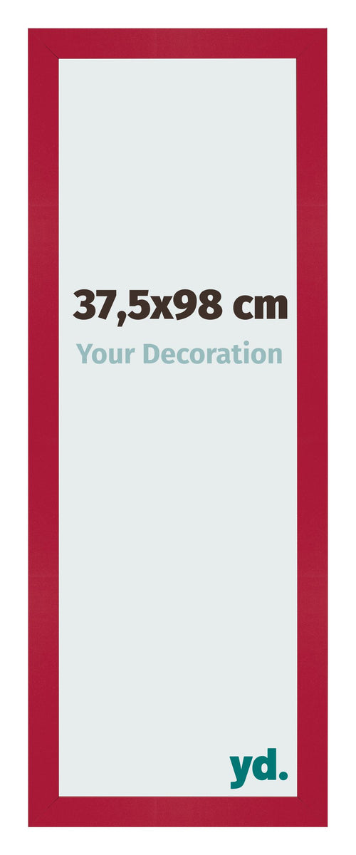 Marco de Fotos 37 5x98cm Rojo MDF Bologna Delantera Tamano | Yourdecoration.es