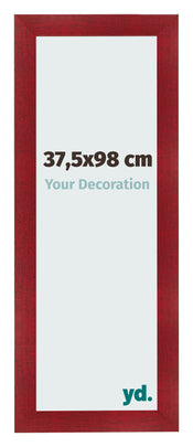 Marco de Fotos 37 5x98cm Vino Tinto Barrido MDF Pisa Delantera Tamano | Yourdecoration.es