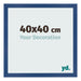 Marco de Fotos 40x40 cm Azul Oscuro MDF Bologna Delantera Tamano | Yourdecoration.es