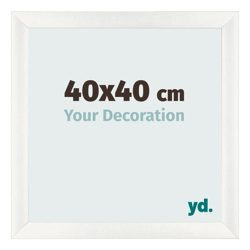 Marco de Fotos 40x40cm Blanco Vintage MDF Pisa Delantera Tamano | Yourdecoration.es