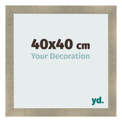 Marco de Fotos 40x40cm Dorado Vintage MDF Pisa Delantera Tamano | Yourdecoration.es