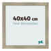 Marco de Fotos 40x40cm Dorado Vintage MDF Pisa Delantera Tamano | Yourdecoration.es