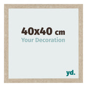 Marco de Fotos 40x40cm Roble Sonoma MDF Bologna Delantera Tamano | Yourdecoration.es