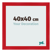 Marco de Fotos 40x40cm Rojo MDF Pisa Delantera Tamano | Yourdecoration.es