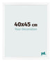 Marco de Fotos 40x45 cm Blanco Mate MDF Bologna Delantera Tamano | Yourdecoration.es