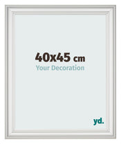 Marco de Fotos 40x45cm Blanco Barrido MDF Lazio Delantera Tamano | Yourdecoration.es