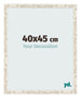 Marco de Fotos 40x45cm Blanco Vintage MDF Bologna Delantera Tamano | Yourdecoration.es