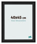 Marco de Fotos 40x45cm Negro Grano De Madera MDF Lazio Delantera Tamano | Yourdecoration.es