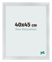 Marco de Fotos 40x45cm Plateado Negro Barrido MDF Pisa Delantera Tamano | Yourdecoration.es
