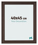 Marco de Fotos 40x45cm Roble Oscuro MDF Lazio Delantera Tamano | Yourdecoration.es