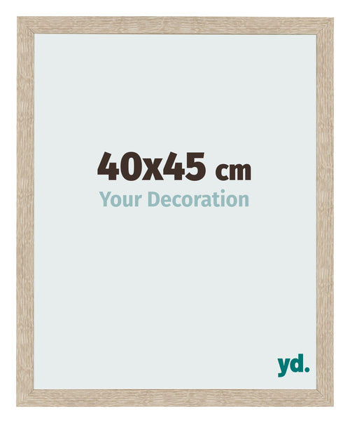 Marco de Fotos 40x45cm Roble Sonoma MDF Bologna Delantera Tamano | Yourdecoration.es