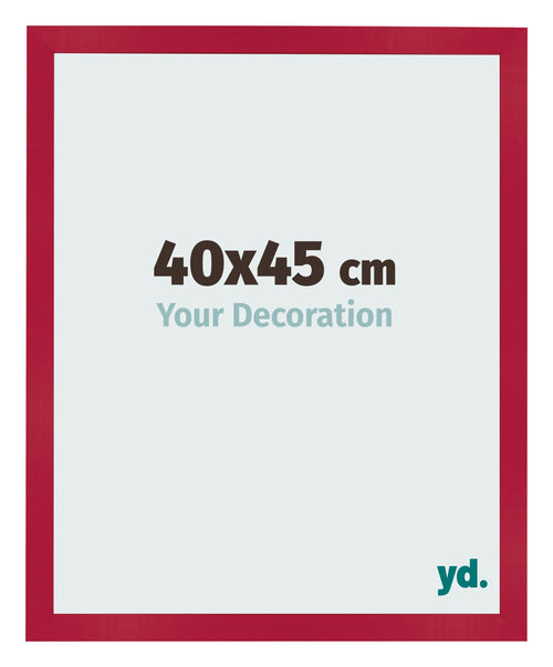 Marco de Fotos 40x45cm Rojo MDF Bologna Delantera Tamano | Yourdecoration.es
