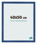 Marco de Fotos 40x50 cm Azul Oscuro MDF Bologna Delantera Tamano | Yourdecoration.es